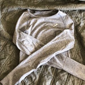 Blue steel long sleeve vital seamless top